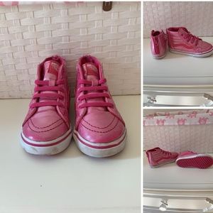 Toddler girls hi top sneakers